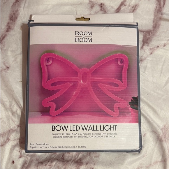 Room 2 Room Other - Room to Room Pink Bow LED Wall Light